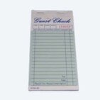 3.3" X 6.7" Two Copy Green Carbonless Guest Checks, 2,500 Checks/Case