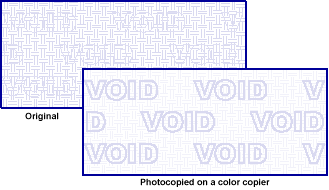 VOID Pantograph Printing