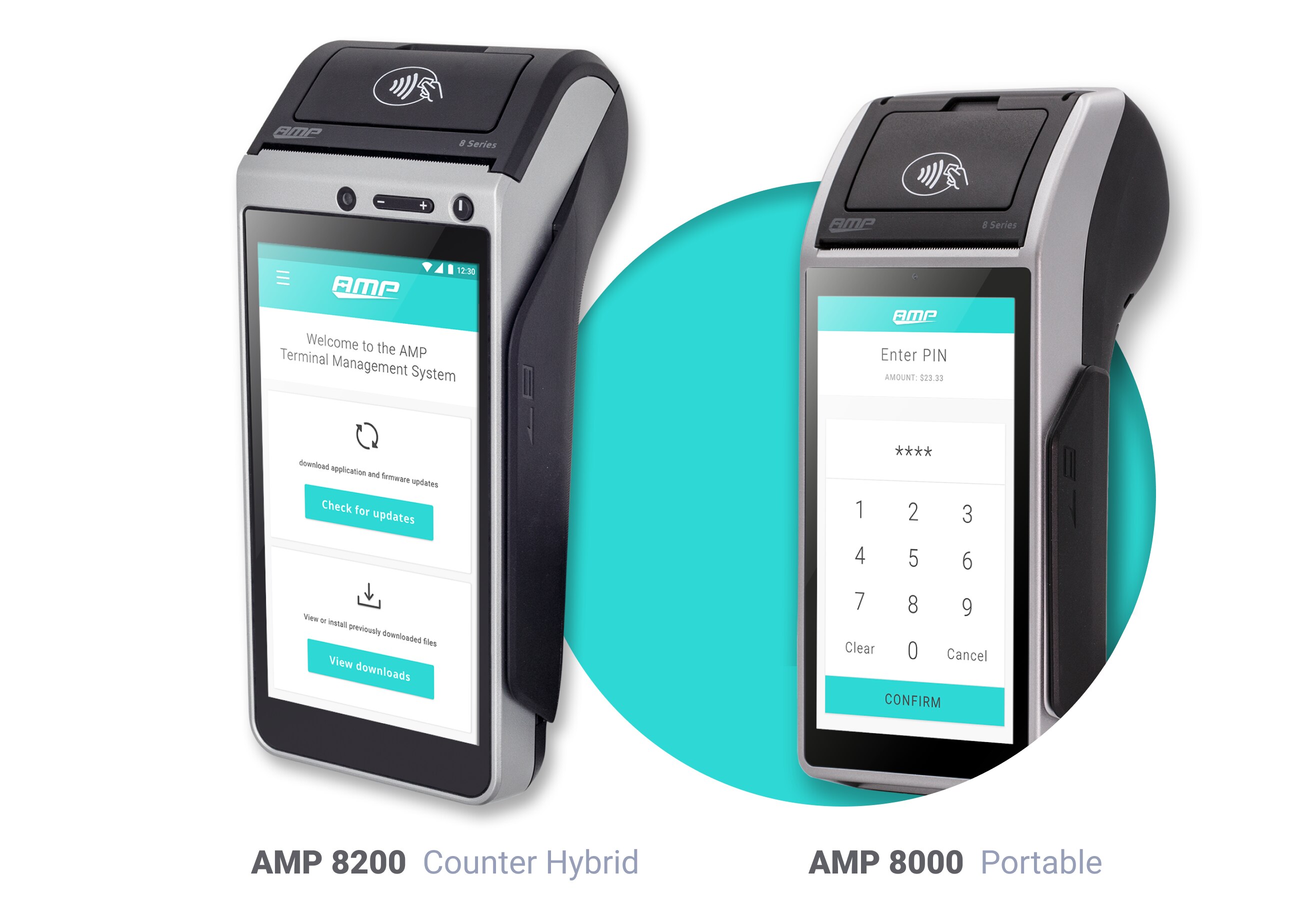 AMP Desktop & Portable Payment Terminals