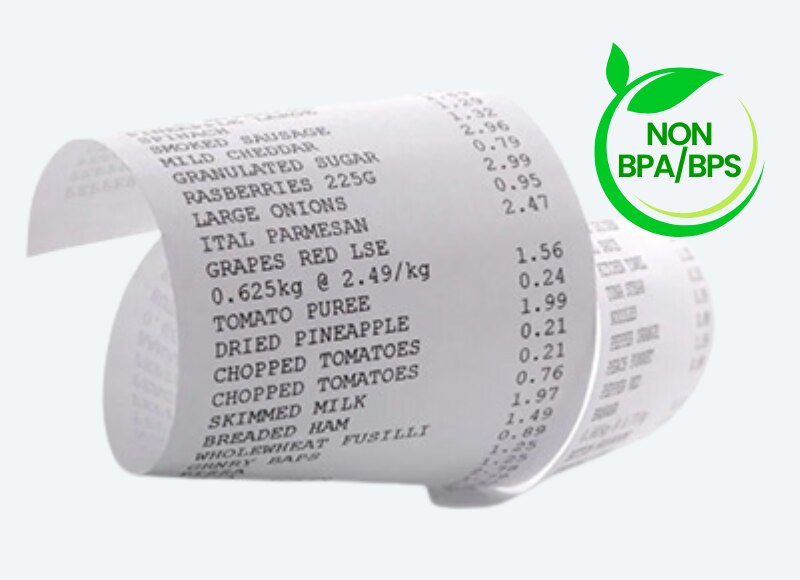 Goldbrush 3 1/8" X 230' Thermal Paper Rolls - 50-Count, BPA Free, For POS Receipt Printers (80mm)