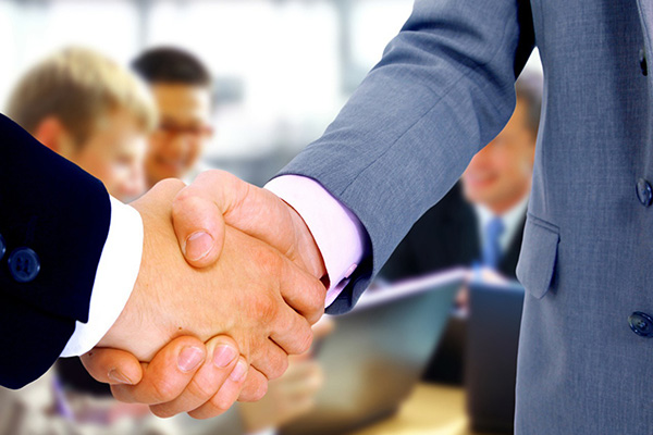 Business Partners Shake Hands