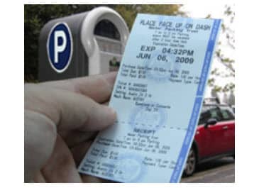 Person Holding a Custom Printed Parking Ticket