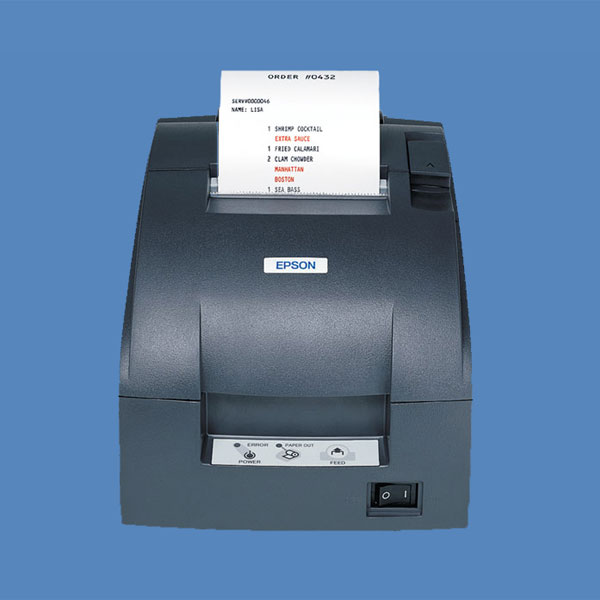 Epson TM-U220 POS Printer Prints a Receipt