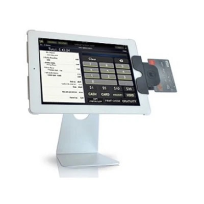 Card Reader mounted on Lavu POS Terminal
