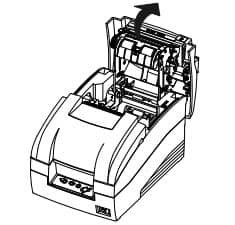 Impact Printer Rear Cover Open Image