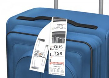 Luggage Bag with an RFID Label