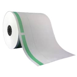 Movie Ticket Paper Roll with Green Stripe