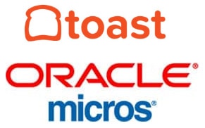 Toast & Oracle Micros logos