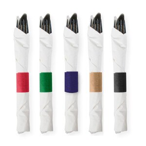 1.5" x 4.25" Self-Adhering Paper Napkin Bands, 10 Packs of 2,000 (20,000 Bands) - NB