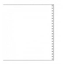 12" x 8 1/2" 15# Blank Perforated Continuous Computer Paper (3500 sheets)