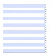 14 7/8" x 11" 15# 1/2" Blue Bar Hi-Lite Continuous Computer Paper (3500 sheets)