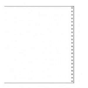 14 7/8" x 11" 20# Blank Clean Edge Tri-Perforated Continuous Computer Paper (2700 sheets) - CP-9224
