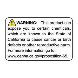 1.5" x 2.375" Prop 65 Stock California Warning Label (4 Rolls) - L-PROP65-11 12777