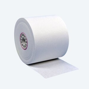 2 1/4" x 150' White 1-Ply Bond Paper Rolls (100 Rolls) - B214-150-100