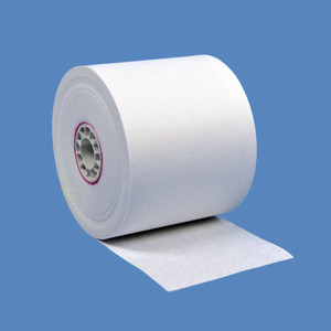 2 1/4" x 150' White 1-Ply Bond Paper Rolls (100 Rolls) - B214-150-100