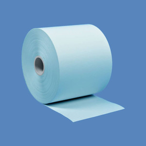 2 1/4" x 230' Blue BPA-Free Thermal Receipt Paper Rolls (50 Rolls) - T214-230-B