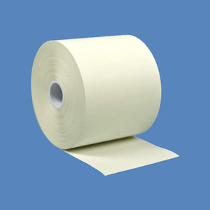 2 1/4" x 230' Yellow BPA-Free Thermal Receipt Paper Rolls (50 Rolls) - T214-230-Y