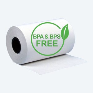 2 1/4" x 50' Phenol-Free (BPA & BPS) Thermal Paper (10 Rolls)