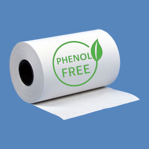 2 1/4" x 50' Phenol-Free (BPA & BPS) Thermal Receipt Paper Rolls (10 Rolls) - T214-050-PF-10