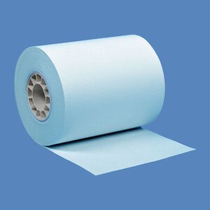 2 1/4" x 85' Blue BPA-Free Thermal Receipt Paper Rolls (50 Rolls) - T214-085-B