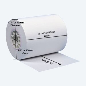 thermal paper rolls 2 1/4 x 85