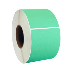 2” x 1” Green Thermal Transfer Labels, 3” Core, 5,500 Labels/Roll (8 Rolls) - L-RTT8-200100-3P FC/G