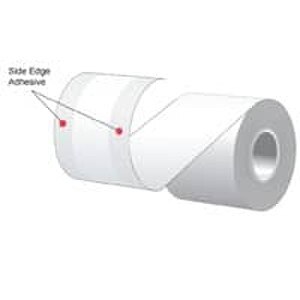 2.25" x 60' MAXStick Premium, 20# Side Edge Adhesive Thermal Roll, 72 rolls/case - MS21460SE