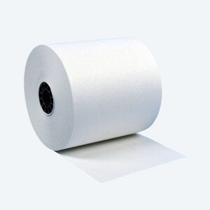 2 3/4" x 150' White 1-Ply Bond Paper Rolls (50 Rolls) - B234-150