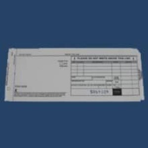 2-Part Long Sales Imprinter Slips (100 slips)