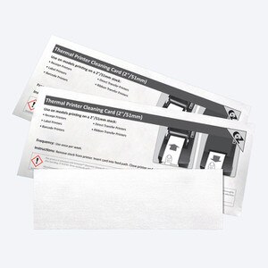 2" Thermal Printer Cleaning Cards, K2-T26B25 (25 Cards) - K2-T26B25