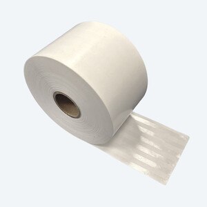 2 1/4" x 263' POS Sticky Linerless Thermal Label Rolls, Removable Adhesive (36 Rolls) - LL-04SP-58-80-36-25