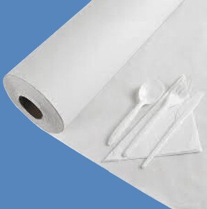 24” x 1000’ White 40# Table Paper Roll - TP-24-40