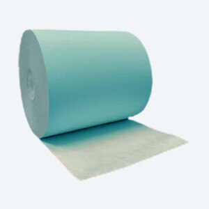 3 1/8" x 230' Blue Thermal Paper Rolls (50 Rolls) - T318-230-B