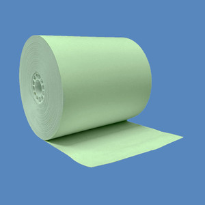 3 1/8" x 230' Green BPA-Free Thermal Receipt Paper Rolls (50 Rolls) - T318-230-G