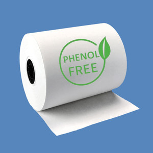 3 1/8" x 230' Phenol-Free (BPA & BPS) Thermal Receipt Paper Rolls (50 Rolls) - T318-230-PF