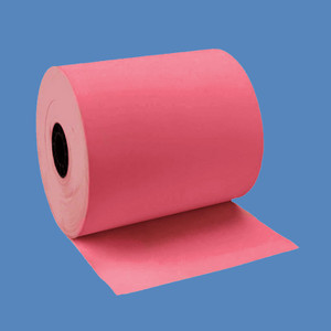 3 1/8" x 230' Pink BPA-Free Thermal Receipt Paper Rolls (50 Rolls) - T318-230-P