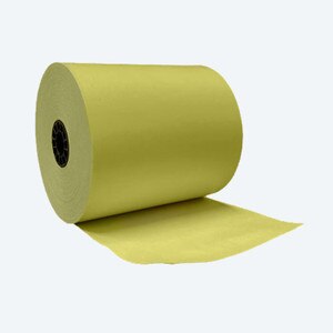 3 1/8" x 230' Yellow Thermal Paper Rolls (50 Rolls) - T318-230-Y