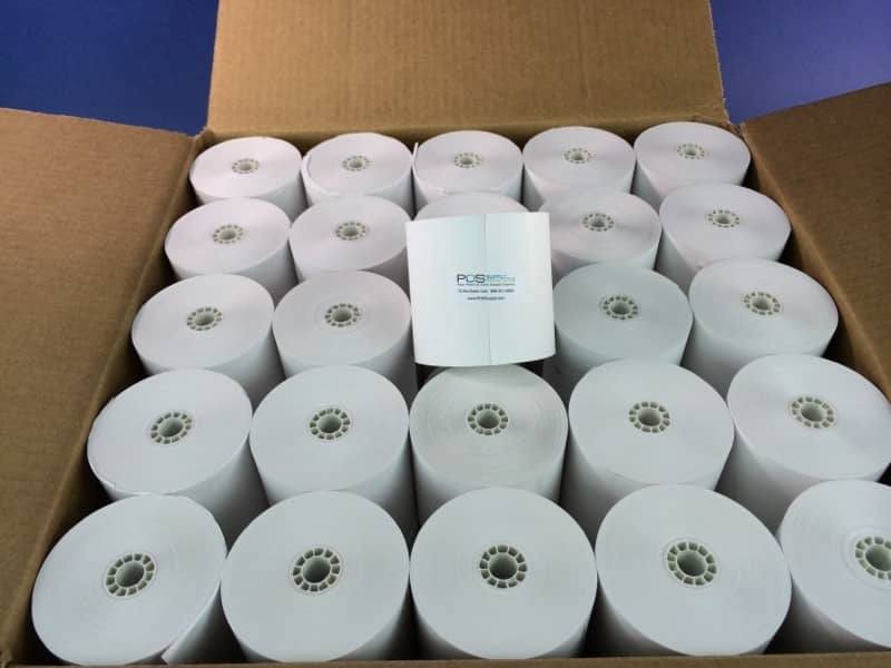 3 1/8" x 301' Super-Saver Thermal Receipt Paper Rolls (50 Rolls)
