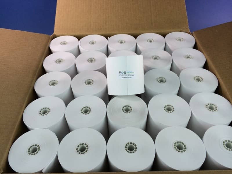 3 1/8" x 301' BPA-Free Super-Saver Thermal Receipt Paper Rolls (50 Rolls)