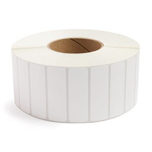 3" x 1" Removable Adhesive Industrial Thermal Transfer Labels, 3” Core, 5,500 Labels/Roll (8 Rolls)