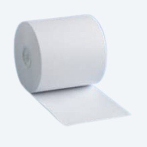 3" x 137' White Self Contained Roll Paper, 1-Ply, 50 rolls/case - S300-137