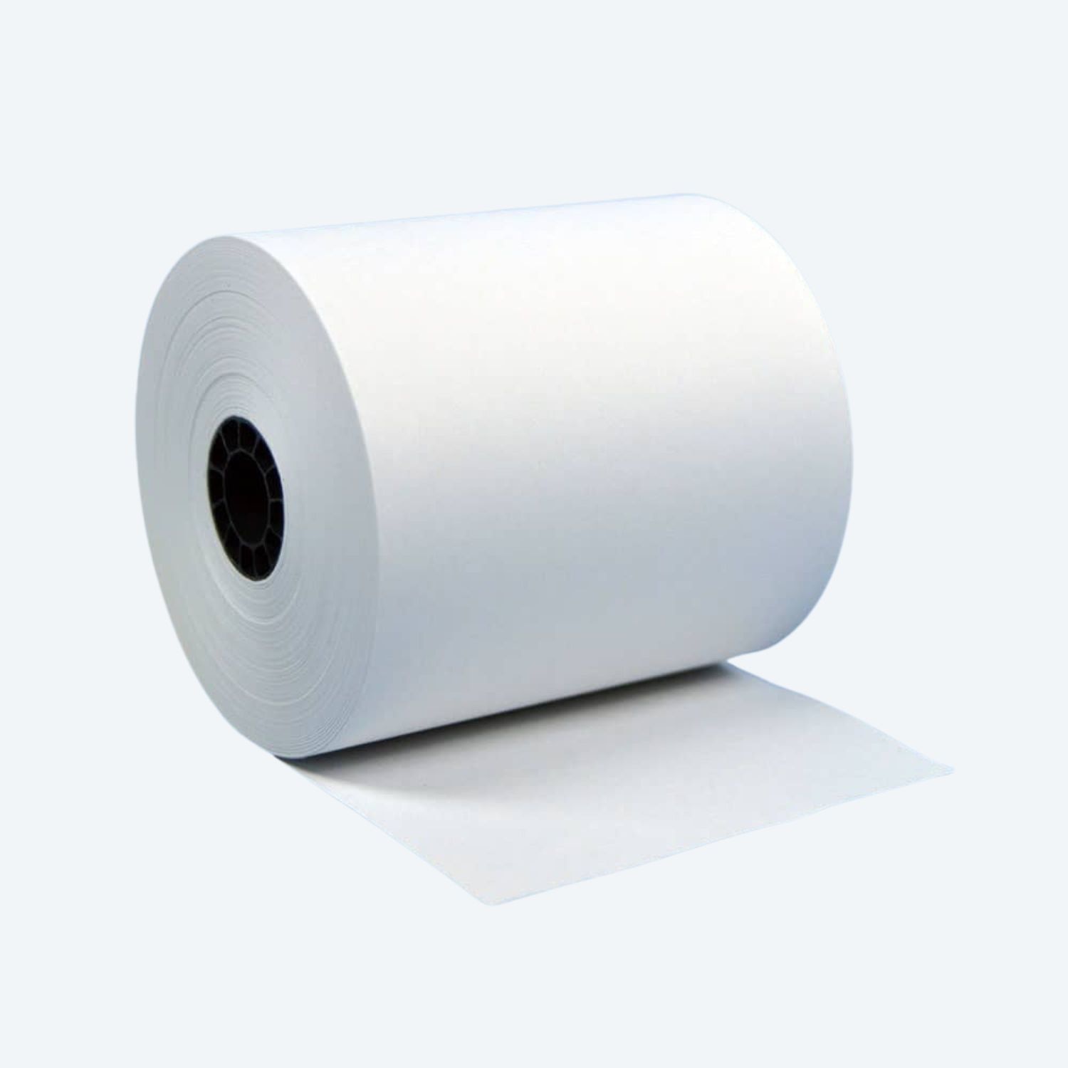 3" x 165' White 1-Ply Bond Paper Rolls (50 Rolls)