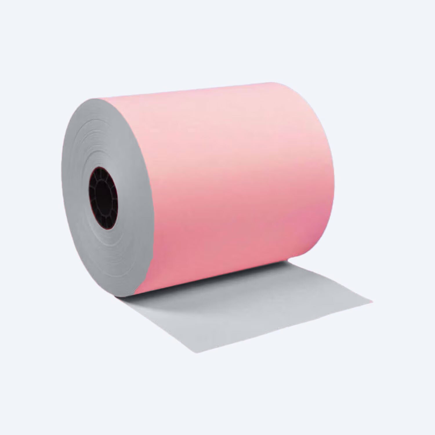 3" x 165' Pink 1-Ply Bond Paper Rolls (50 Rolls)