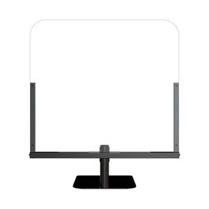 30" x 34" Medium Single Panel Clear Acrylic Countertop Shield with Stand - AC-STAR-37969750