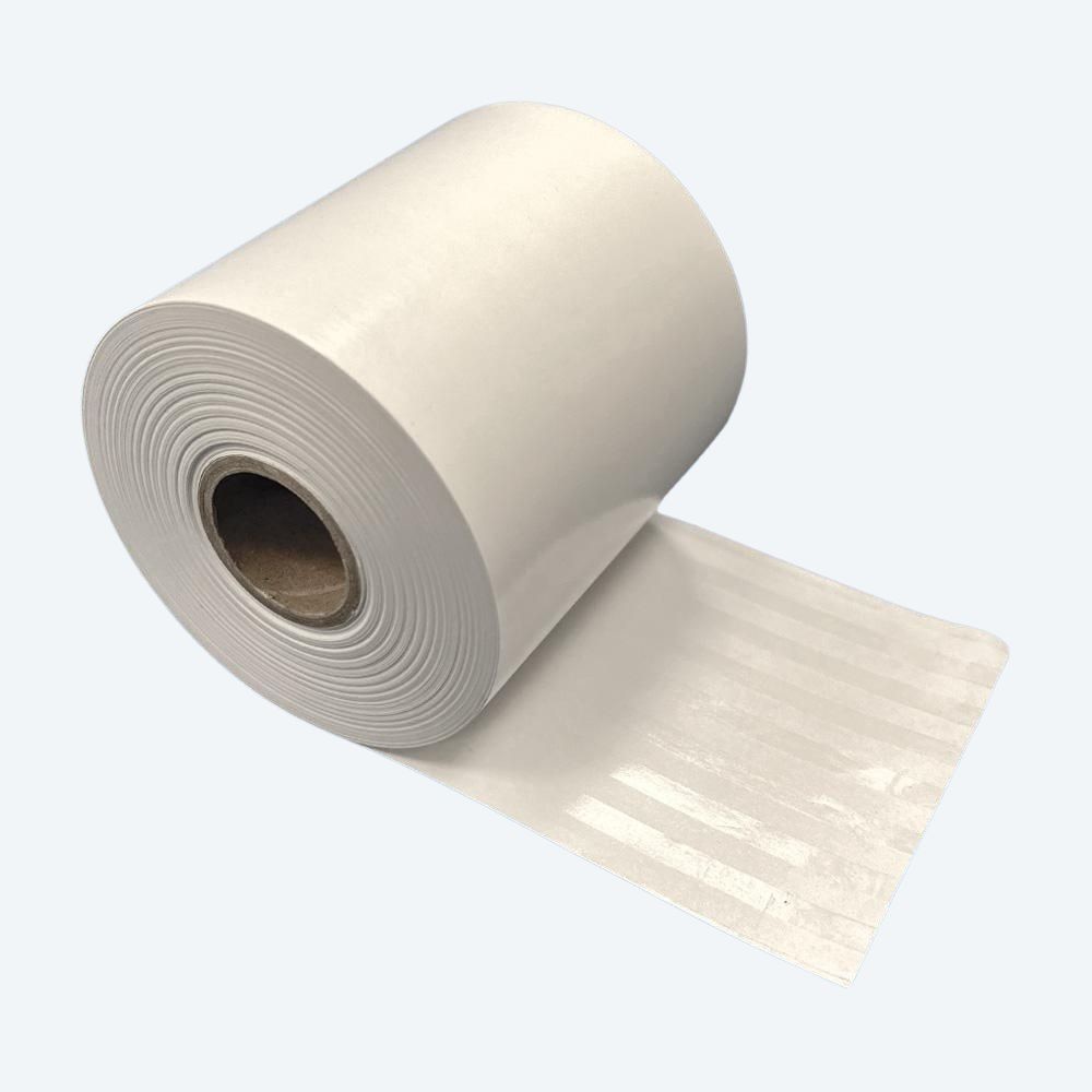 3 1/8" (80mm) x 165' POS Sticky Linerless Thermal Label Rolls, Removable Adhesive (12 Rolls)