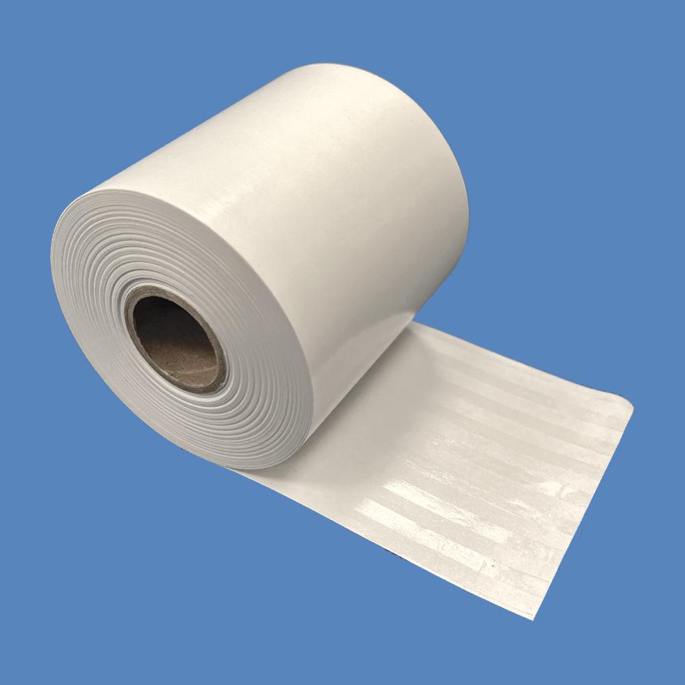 3 1/8" (80mm) x 165' POS Sticky Linerless Thermal Label Rolls (18 Rolls)