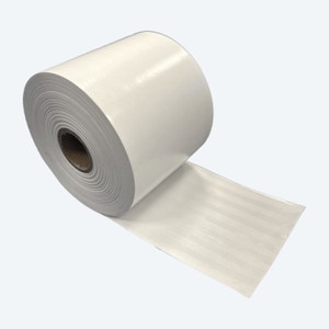 3 1/8" x 263' POS Sticky Linerless Thermal Label Rolls, Removable Adhesive (18 Rolls) - LL-04SP-80-80-18-25