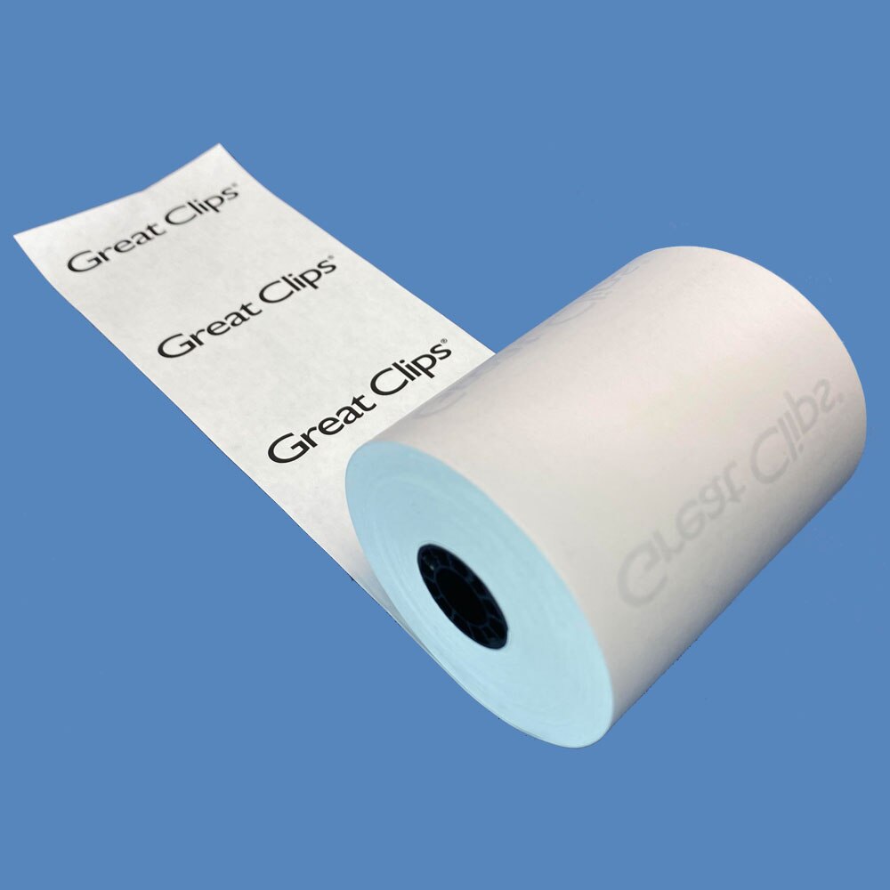3 1/8" Great Clips Thermal Receipt Paper (50 Rolls)