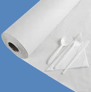 36” x 1000’ White 40# Table Paper Roll - TP-36-40