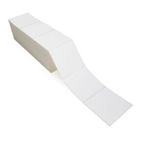 4" x 4" Thermal Transfer Fanfold Labels (2 Stacks) - L-TT400400-FF